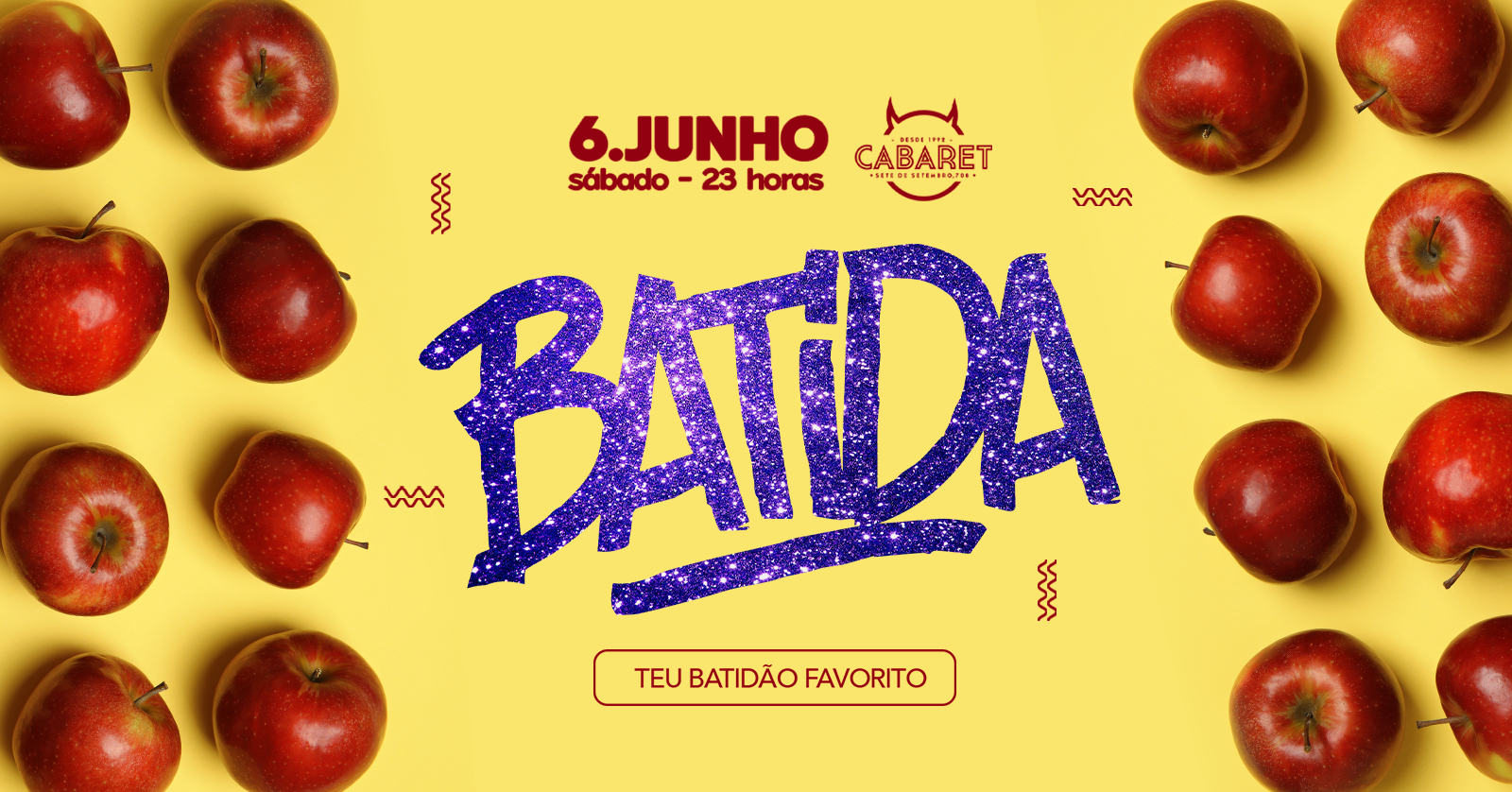 BATIDA // SÁBADO // 06.06 // CABARET - Porto Alegre, RS
