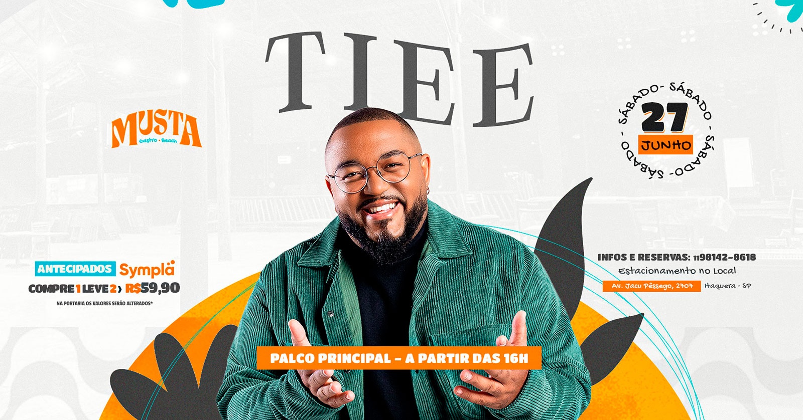 Tiee - Palco Principal no Musta Gastro Beach Itaquera em São Paulo