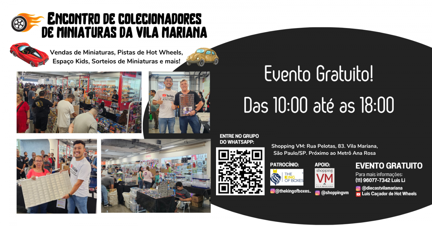 10º Encontro de Colecionadores de Carros em Miniaturas Hot Wheels Matchbox — São Paulo, SP