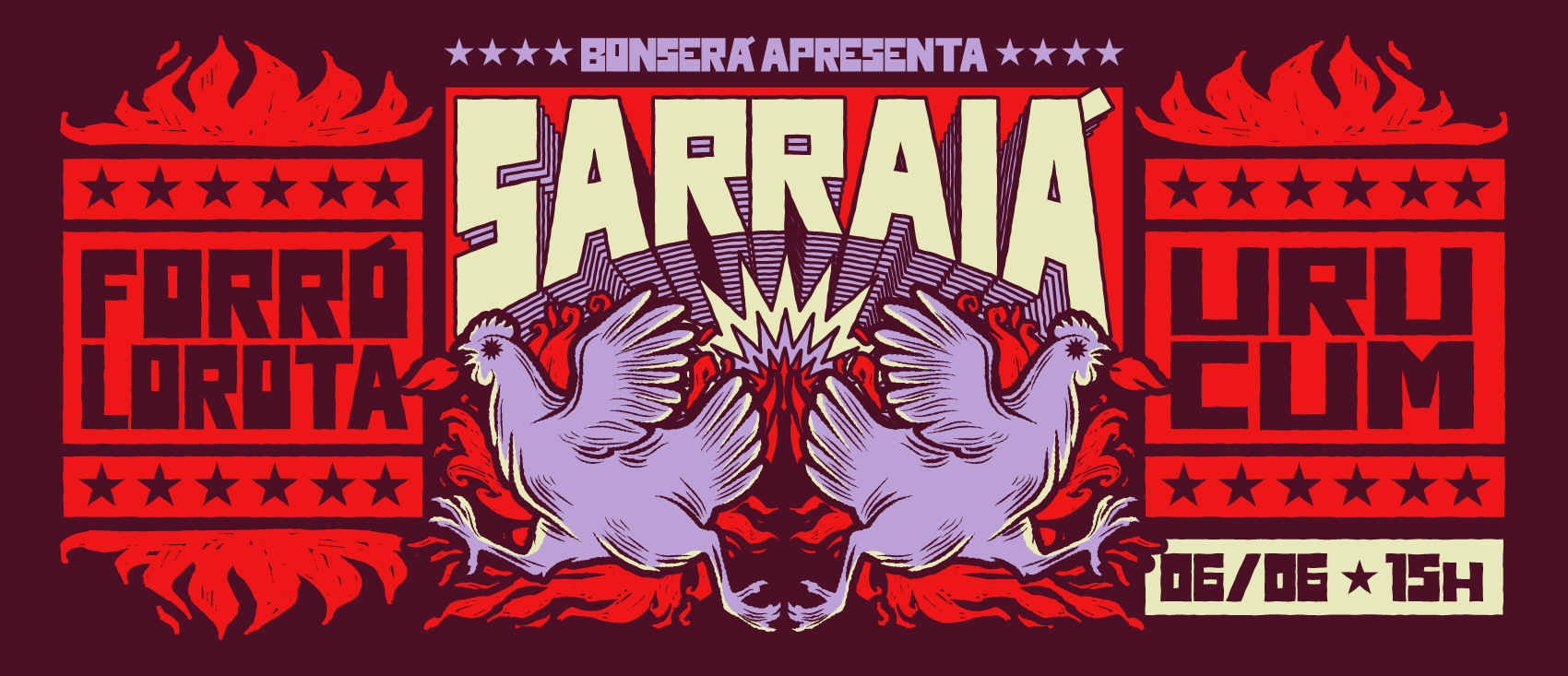 SARRAIÁ : FESTA JUNINA URUCUM + BONSERÁ - Itabirito, MG