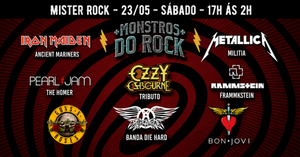 23/05 - Monstros do Rock - Iron Maiden, Metallica, Rammstein, Guns
