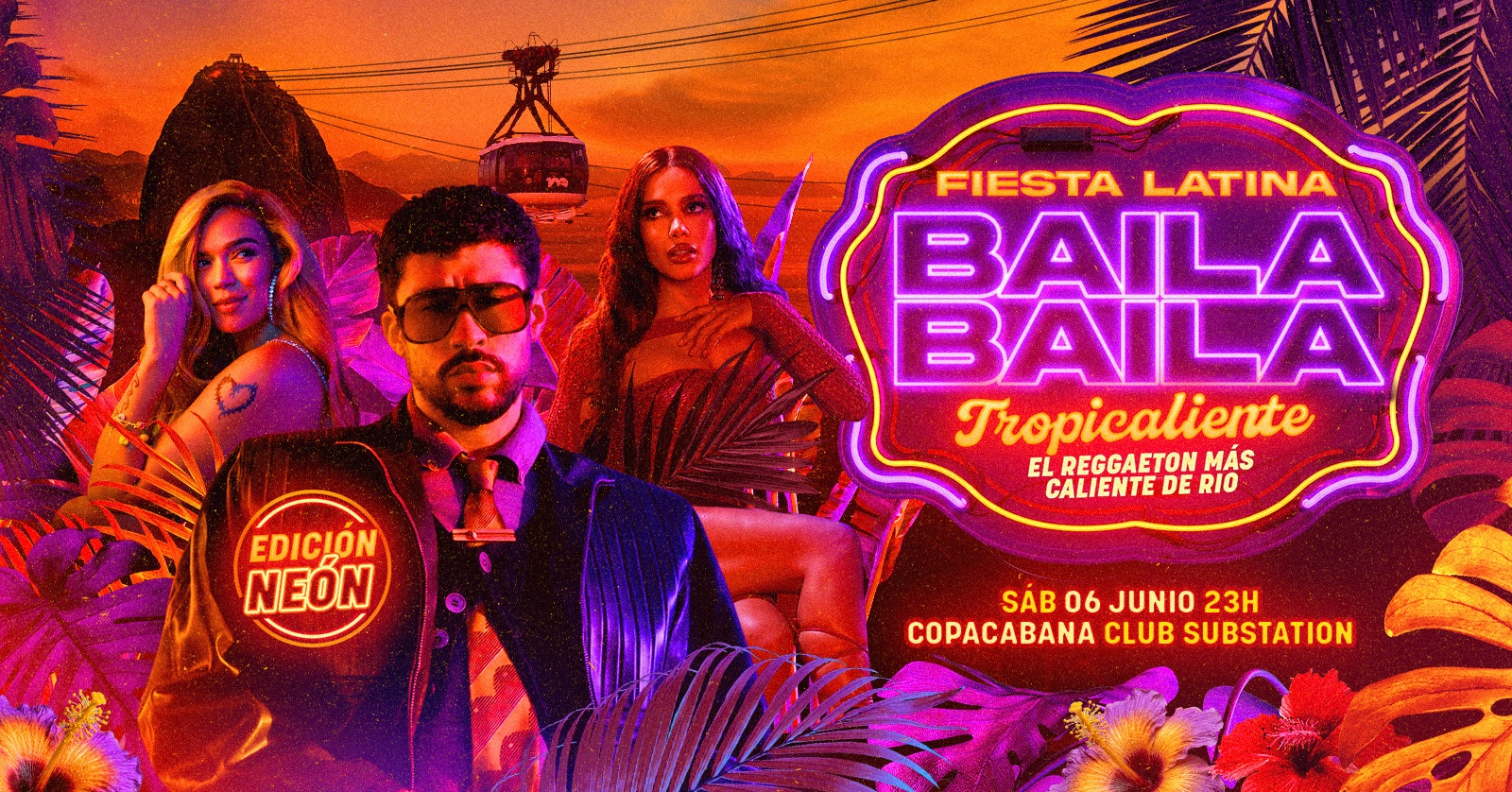 Fiesta Latina Baila Baila | Tropicaliente | Neón | Copacabana | 06 Junio - Rio de Janeiro, RJ