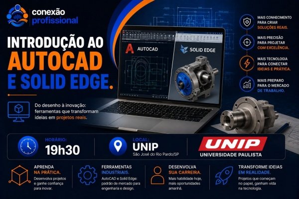 Imagem do evento Introdução ao AutoCAD e Solid Edge