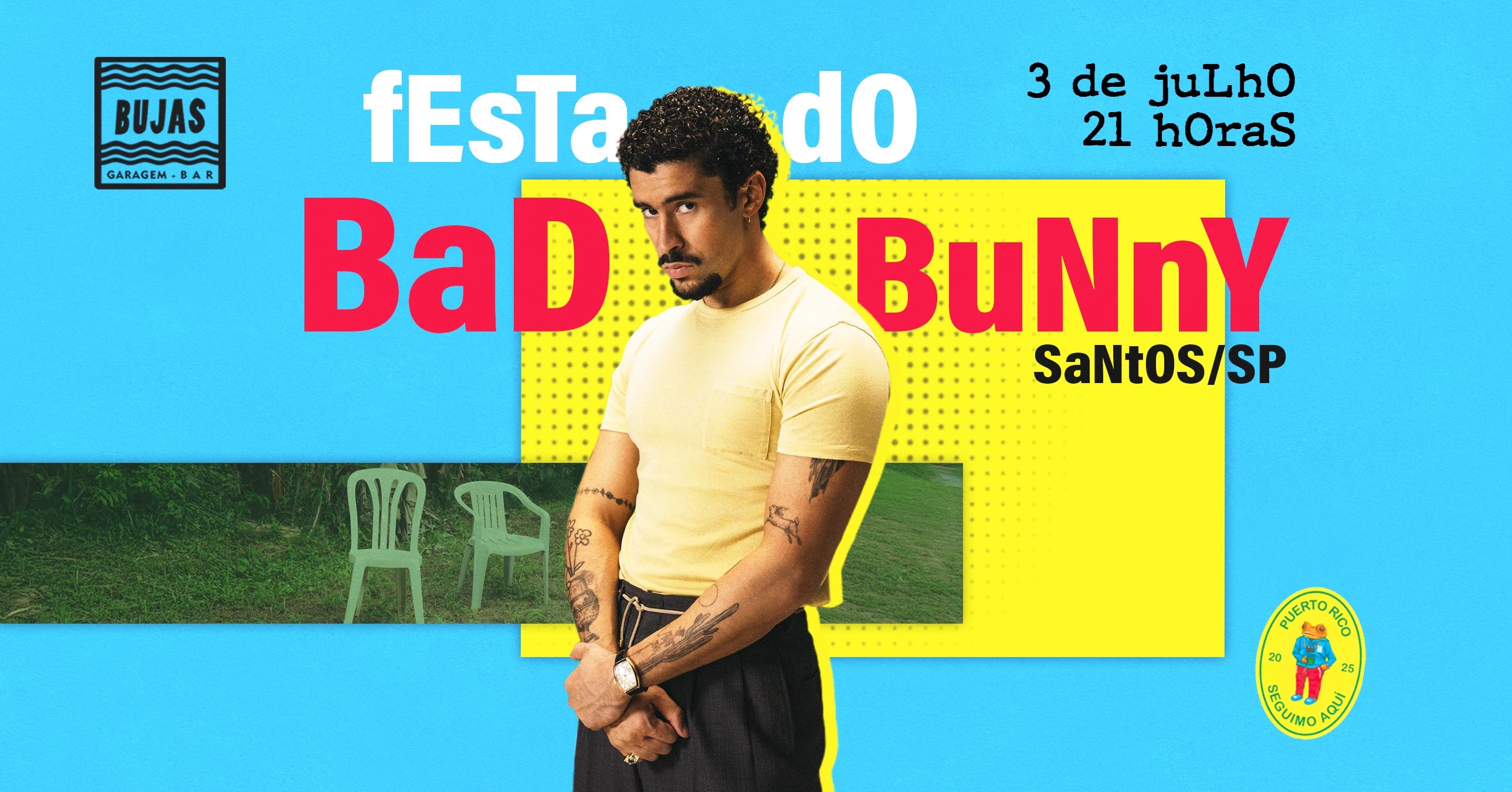 Festa do Bad Bunny em Santos/SP - Santos, SP