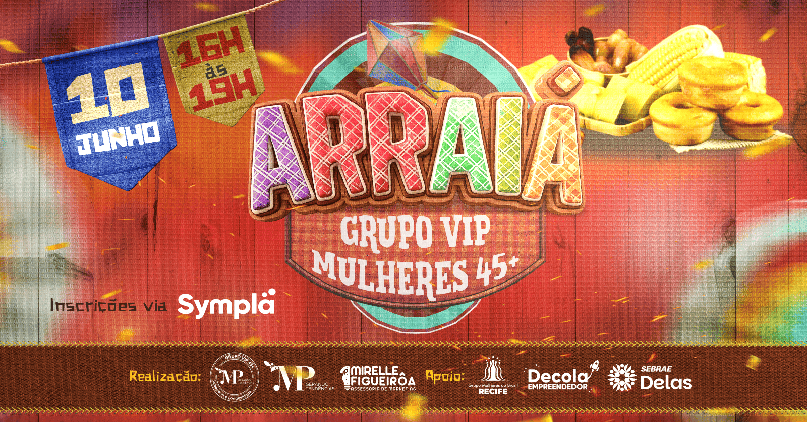 ARRAIA GRUPO VIP 45+ 2026 - Recife, PE
