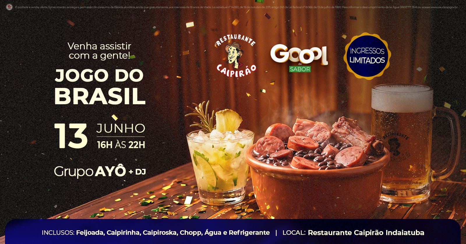 GOOOL DE SABOR - Copa no Caipirão - Indaiatuba, SP