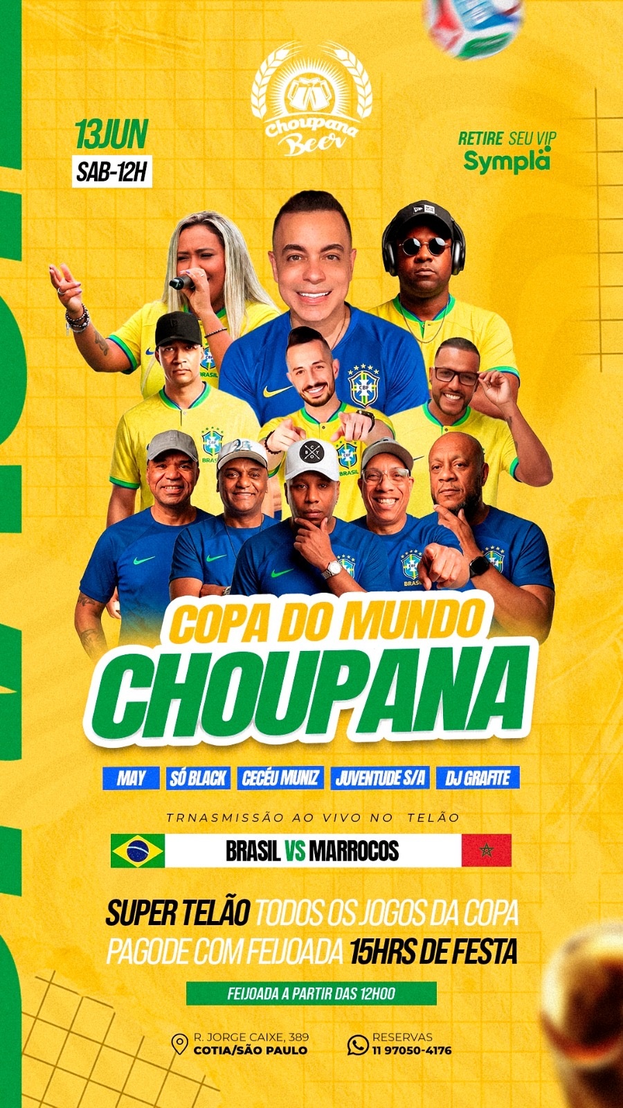Brasil x Marrocos no choupana beer - Cotia, SP