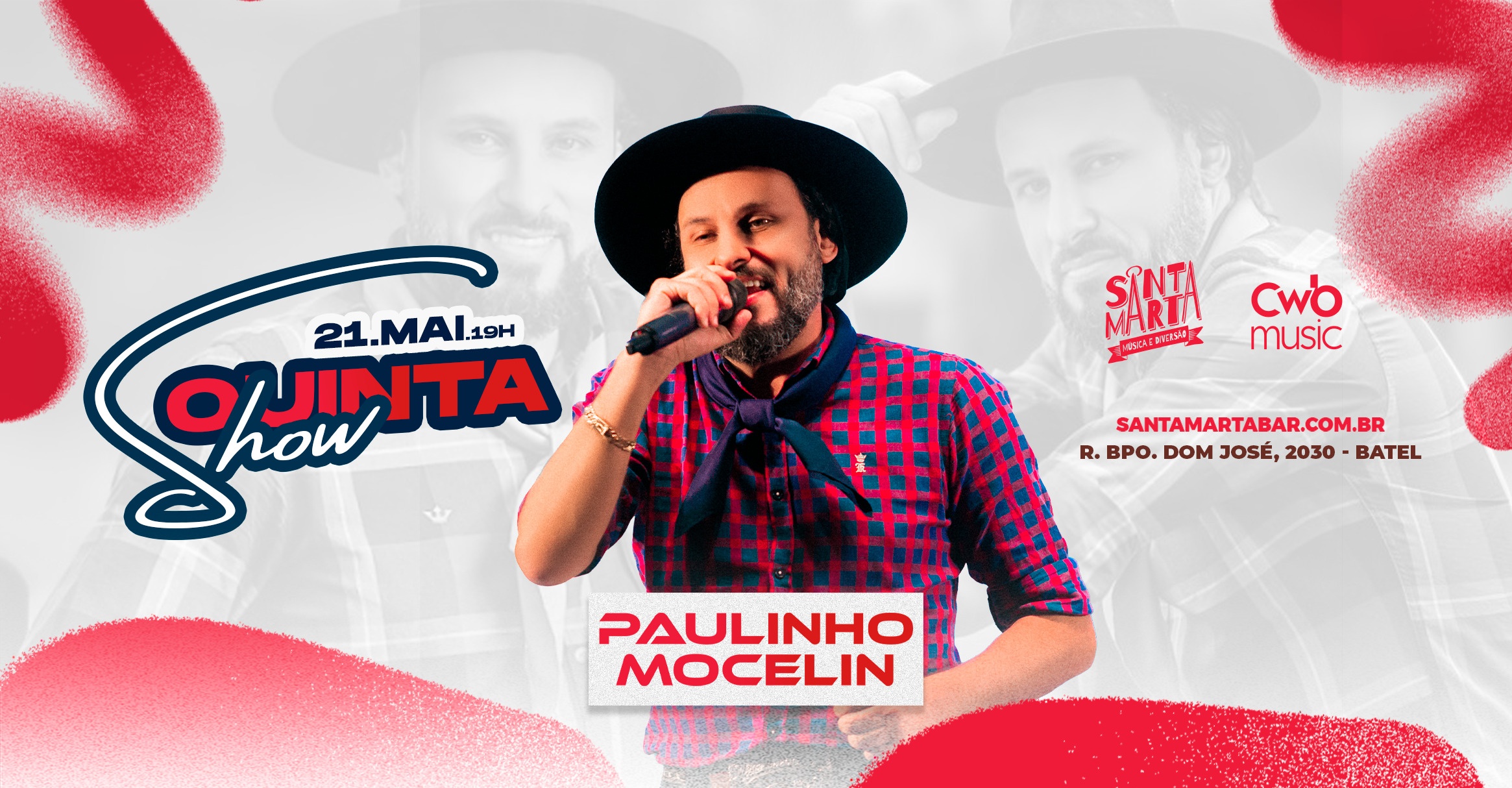 Paulinho Mocelin 21/05 no Santa Marta Bar
