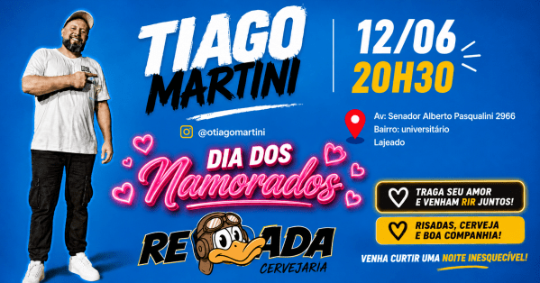 Imagem do evento TIAGO MARTINI WEDMAN - NA CERVEJARIA REVOADA - LAJEADO