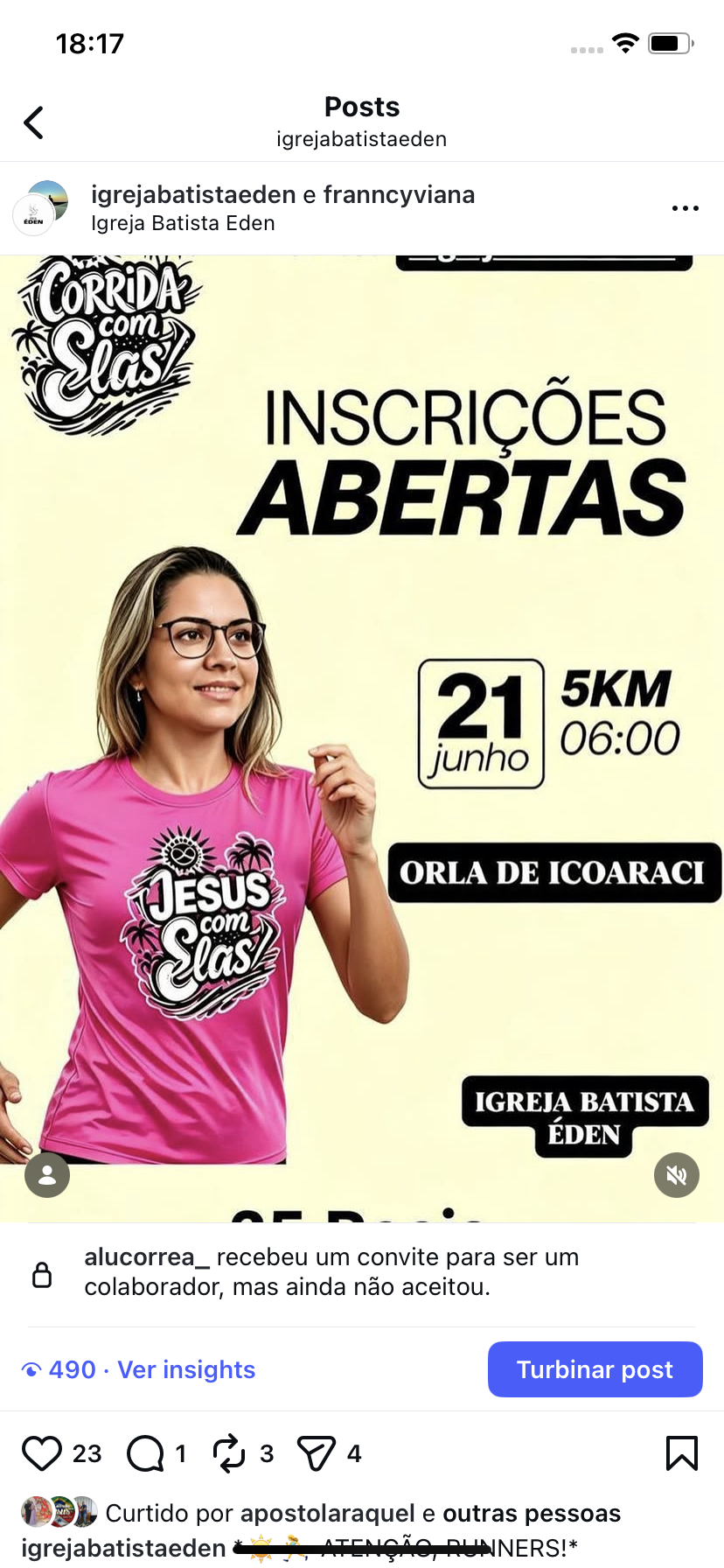 CORRENDO E CAMINHANDO COM ELAS