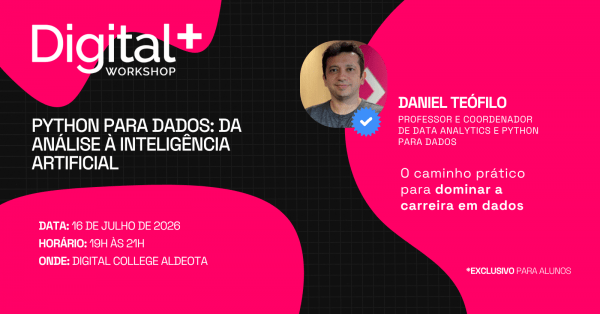 Imagem do evento Digital Plus | Python para Dados: da Análise à Inteligência Artificial | Sede Aldeota