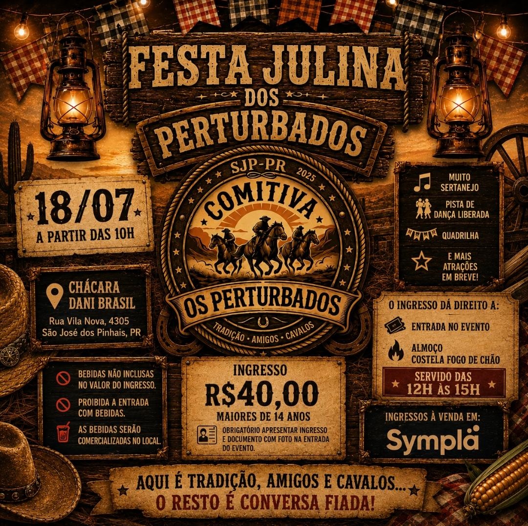 Festa Julina dos Perturbados + Aniversário Dani Brasil - São José dos Pinhais, PR