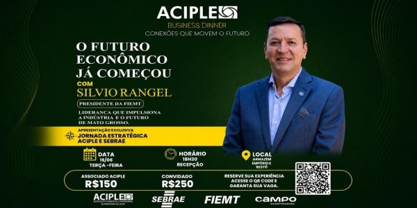 Imagem do evento ACIPLE BUSINESS DINNER - Conexões que movem o futuro