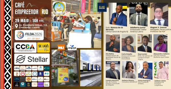 Imagem do evento Café Empreenda Rio - FILDA 2026 ANGOLA - BLOCKCHAIN