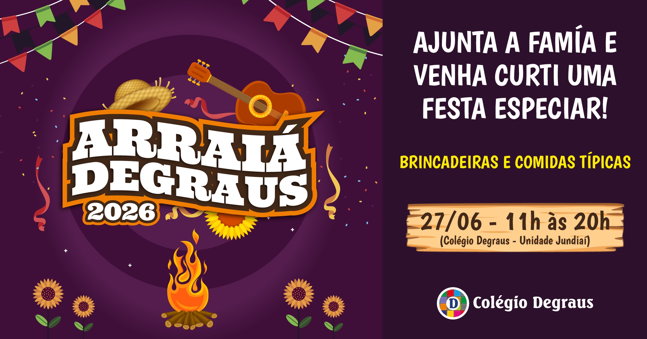 Arraiá Degraus 2026 - Jundiaí, SP