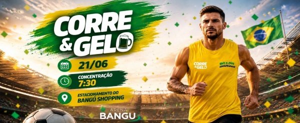 Imagem do evento Corre & Gelo | 21JUN (DOM) | Arena Bangu (Bangu Shopping)