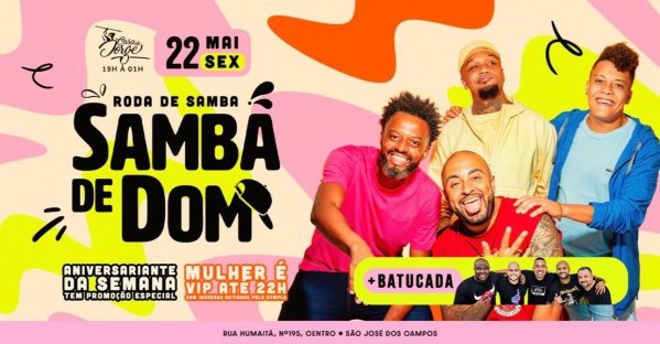Imagem do evento Roda de Samba do Samba de Dom