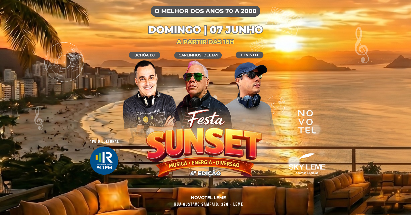 Festa Sunset Skyleme - 4ª Edição - Rio de Janeiro, RJ