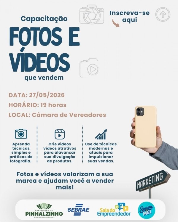 Imagem do evento Capacitaçõa de fotografia e video
