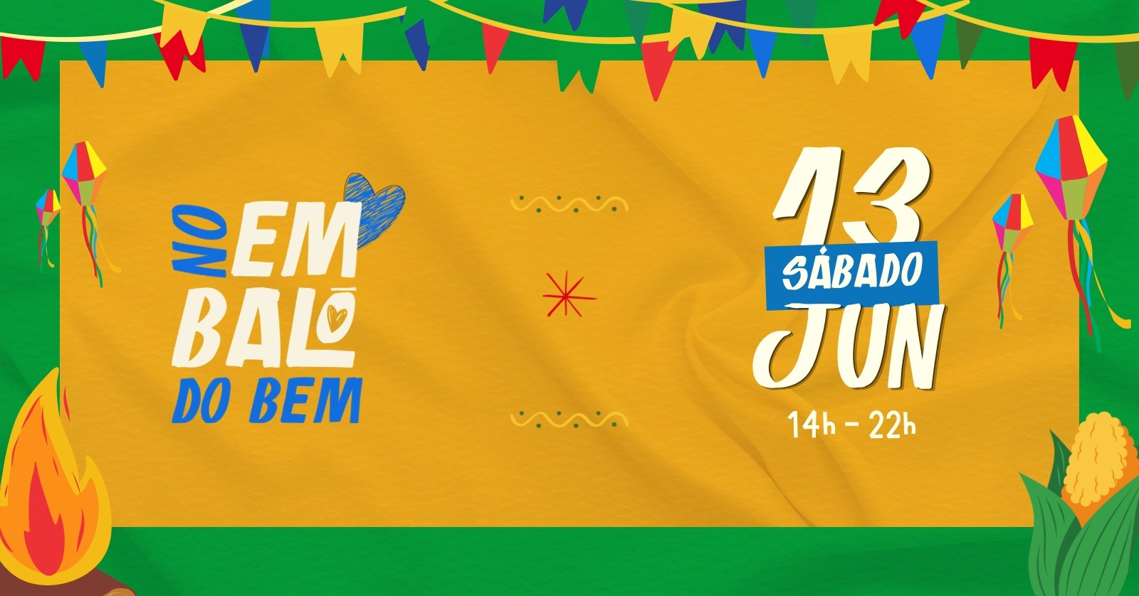 No Embalo do Bem - Festa Junina e Brasil x Marrocos - Porto Alegre, RS