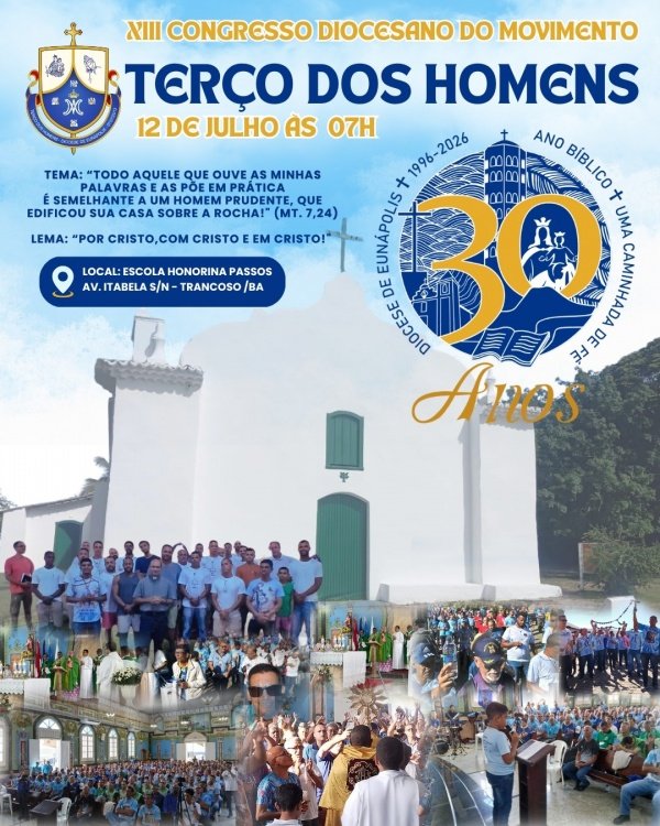 Imagem do evento XIII CONGRESSO DIOCESANO DO TERÇO DOS HOMENS (Cópia)