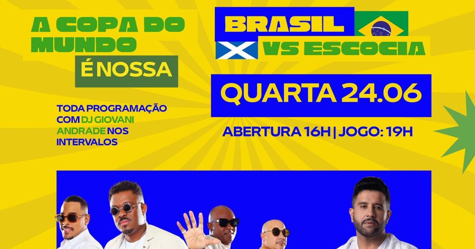 24.06 | A Copa do Mundo é Nossa | André Moraes + Batuke Geral | The Hop - Pindamonhangaba, SP