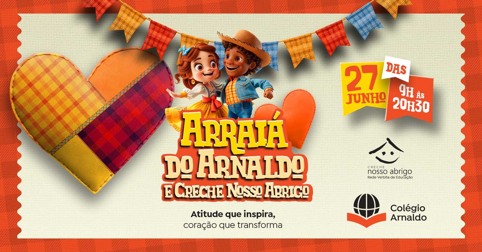 Festa Junina do Colégio Arnaldo e Creche Nosso Abrigo 2026 - Belo Horizonte, MG