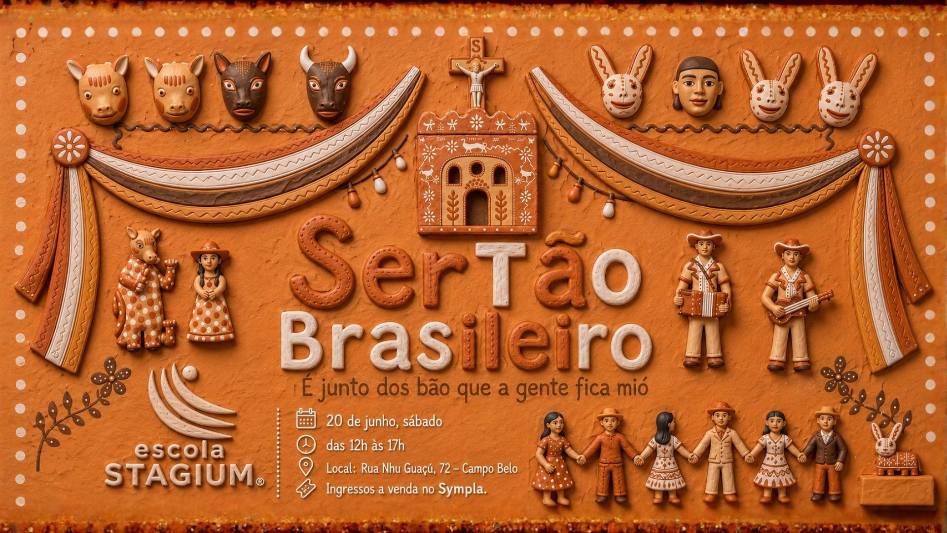 SERTÃO BRASILEIRO ESCOLA STAGIUM: É JUNTO DOS BÃO QUE A GENTE FICA MIÓ. - São Paulo, SP