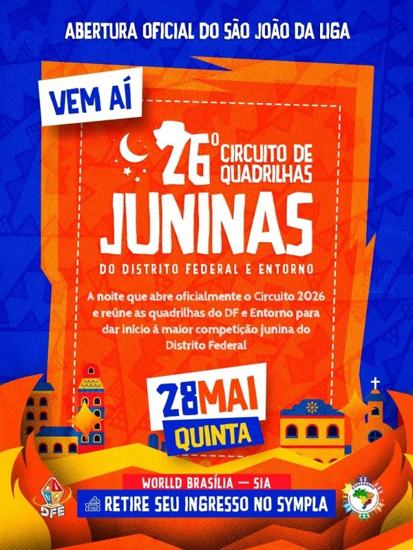 Imagem do evento Lançamento 26º Circuito de Quadrilhas Juninas do DF e Entorno