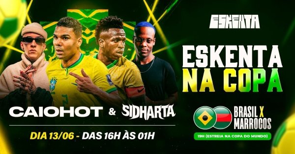 Imagem do evento Brasil x Marrocos - Caio Hot e Sidharta