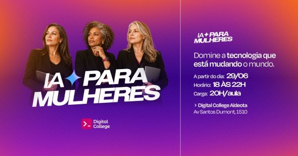 Imagem do evento IA para Mulheres