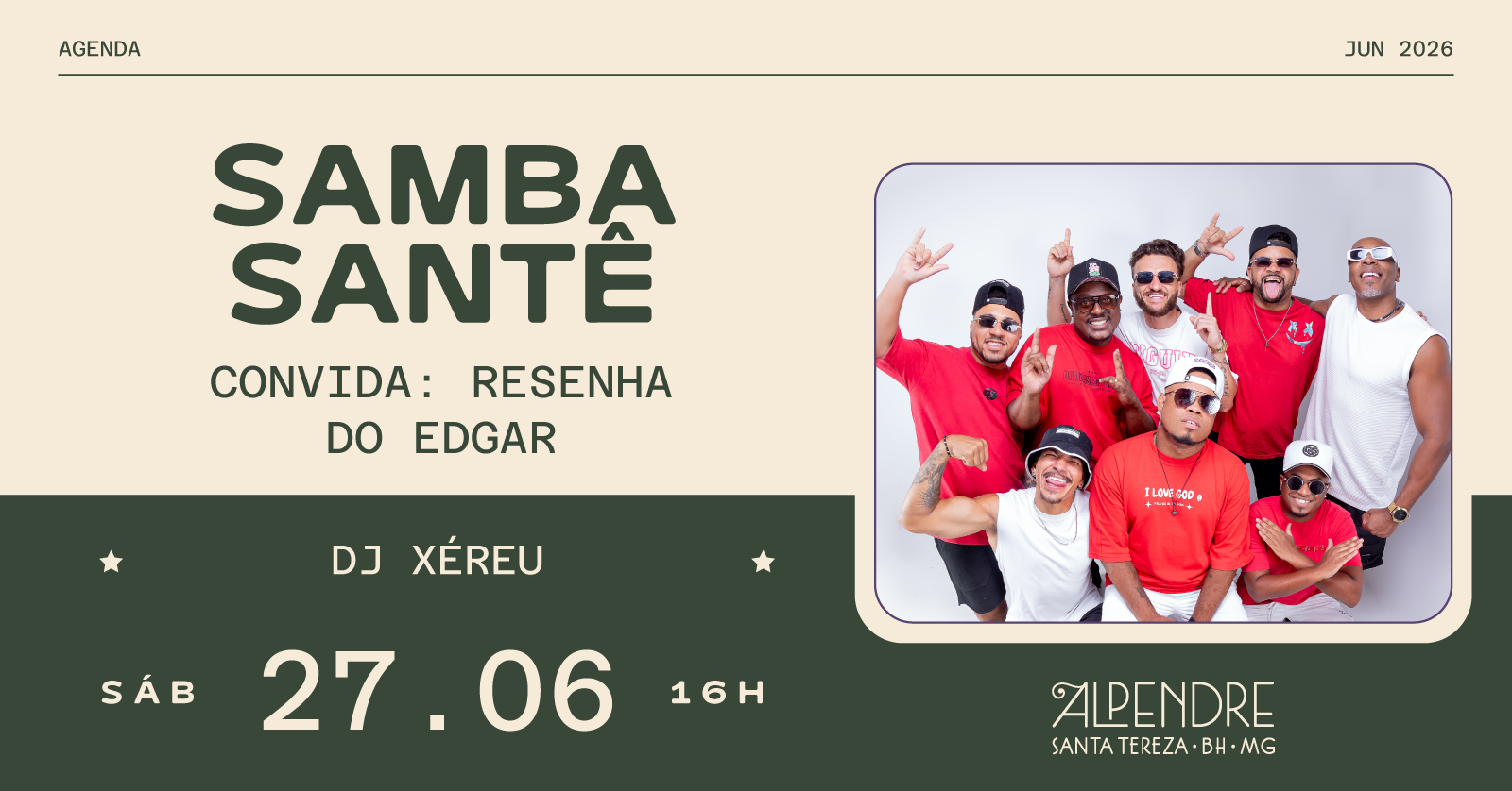 Samba Santê Convida Resenha do Edgar - Belo Horizonte, MG