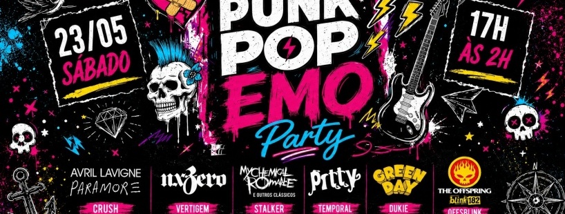 23/05 - Punk Pop Emo Party: Paramore, NX Zero, My Chemical Romance