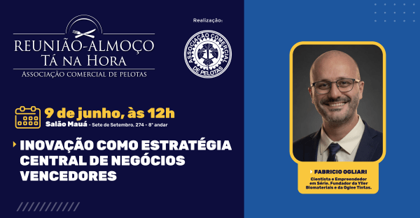 Imagem do evento Reunião-almoço Tá na Hora: Inovação como estratégia central de negócios vencedores
