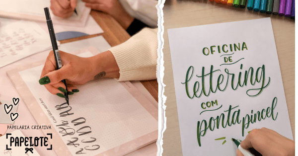 Imagem do evento Oficina Criativa - Lettering Ponta Pincel Iniciantes - Papelote