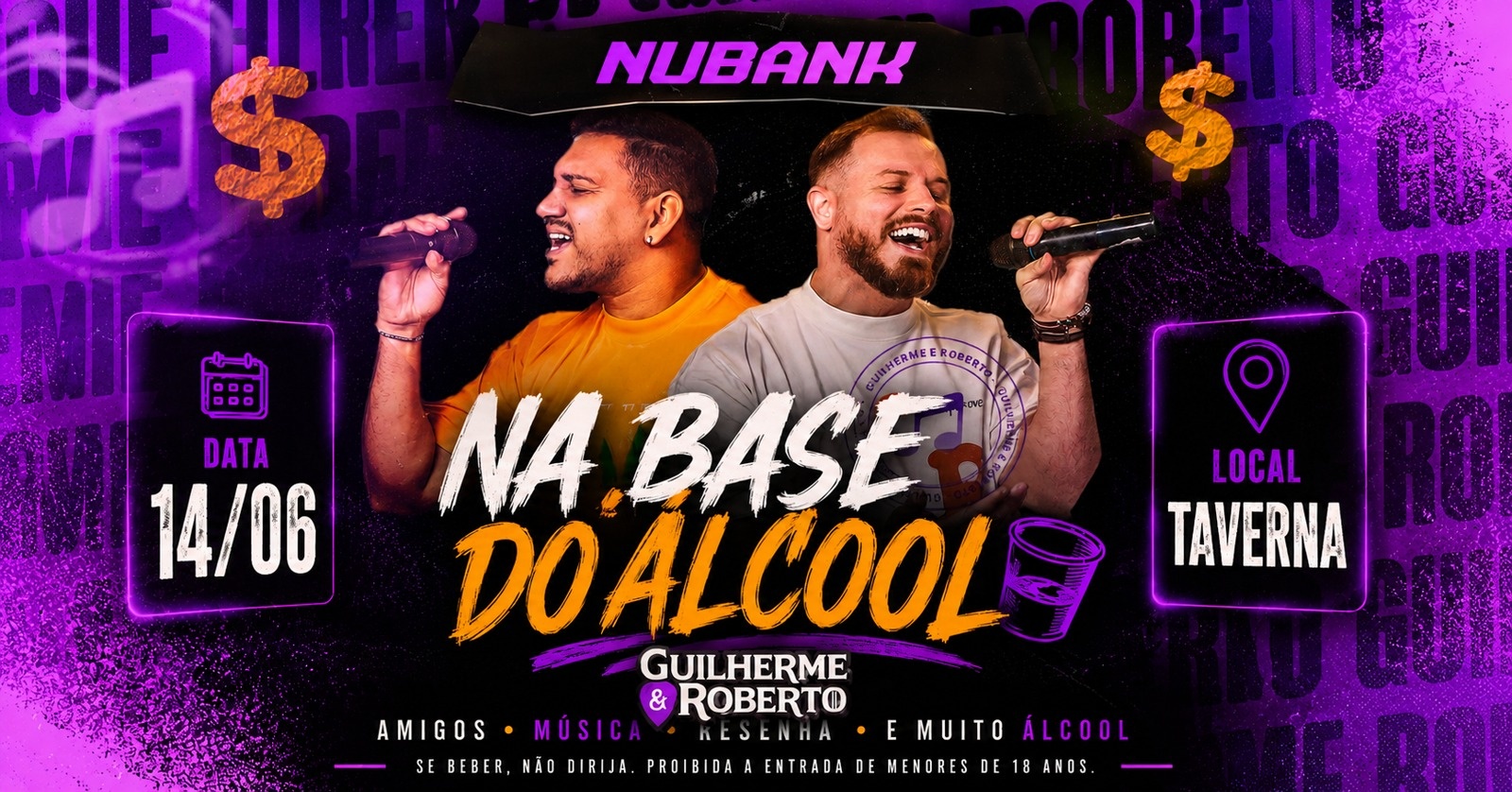 NA BASE DO ÁLCOOL - LANÇAMENTO MUSICA NUBANK - Santa Maria, RS