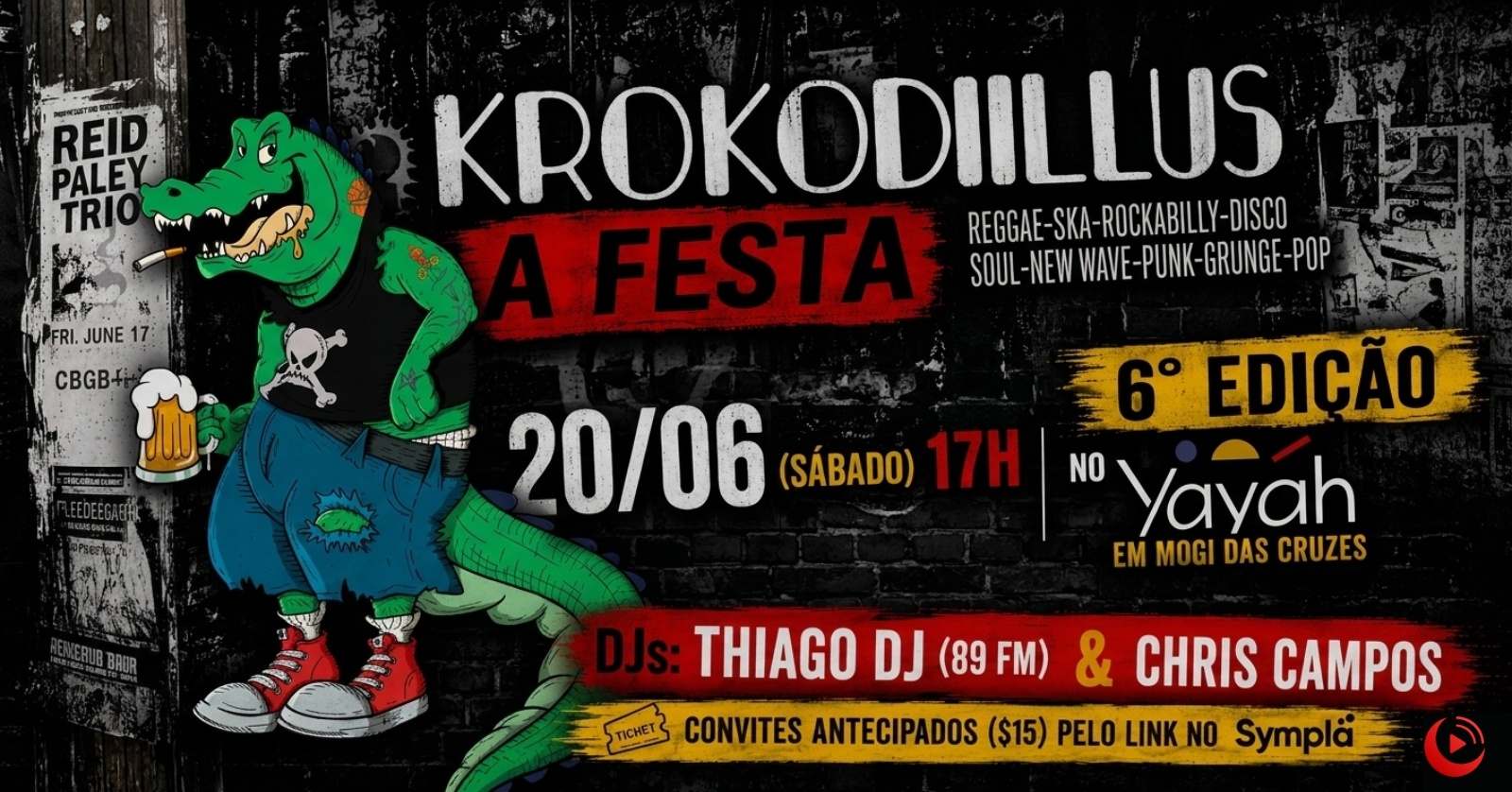 Krokodillu's, A Festa - Mogi das Cruzes, SP