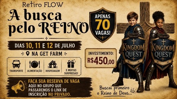 Imagem do evento RETIRO FLOW 2026 - EM BUSCA PELO REINO