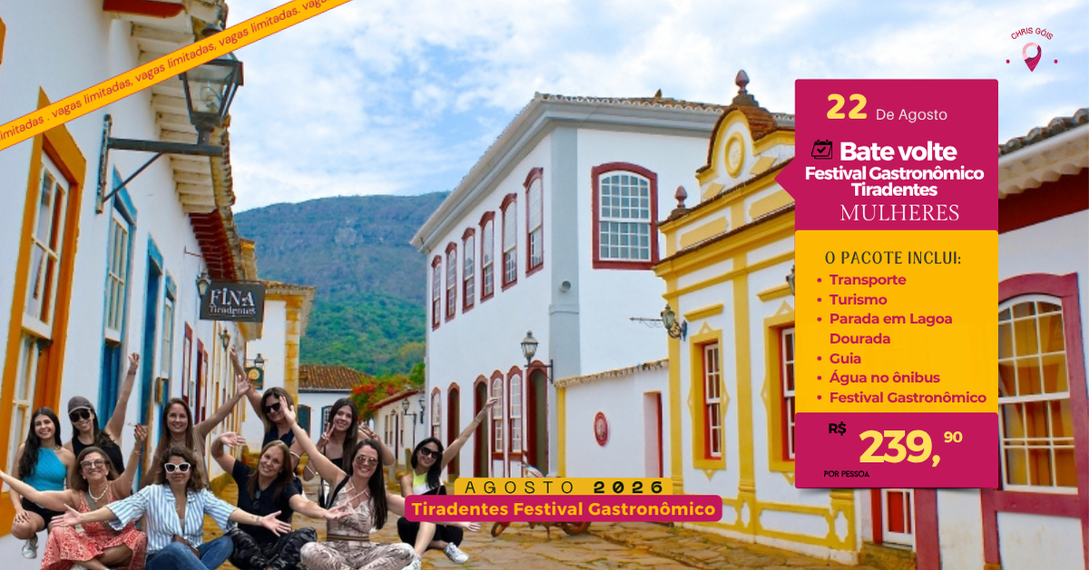 Bate volta Festival Gastronômico Tiradentes