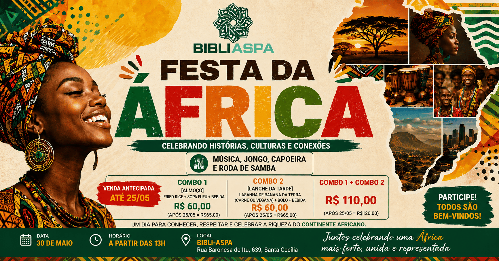 Festa da África na Bibli! - São Paulo, SP