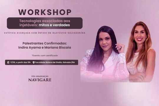 Imagem do evento Workshop - Tecnologias associadas aos injetáveis: mitos e verdades