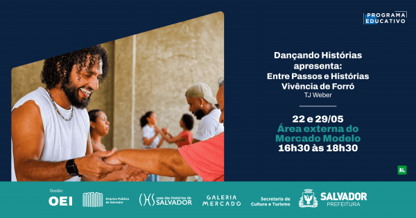 Imagem do evento Dançando Histórias apresenta: Entre Passos e Histórias Vivência de Forró