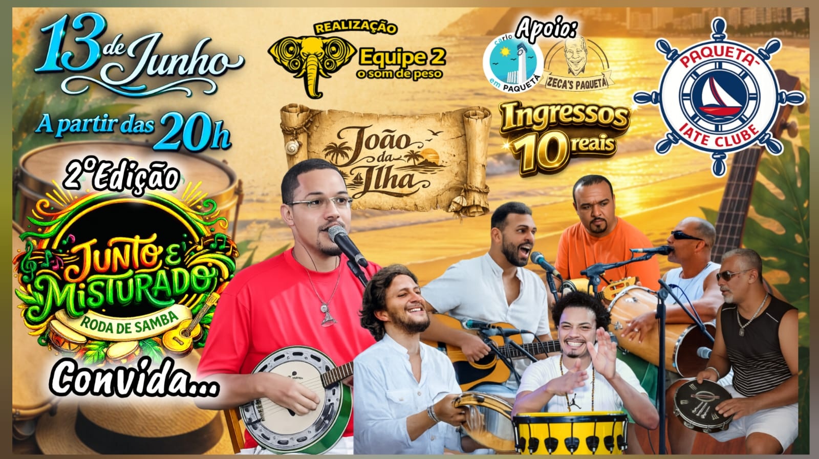 Roda de Samba JUNTO E MISTURADO Convida JOÃO DA ILHA - Rio de Janeiro, RJ