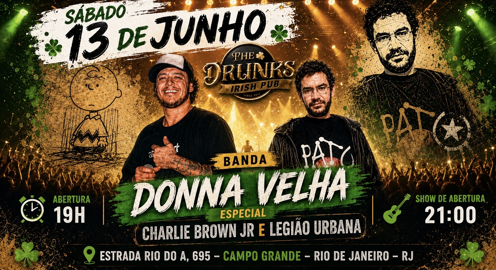 Especial Charlie Brown jr e Legião urbana -banda Donna velha - Rio de Janeiro, RJ