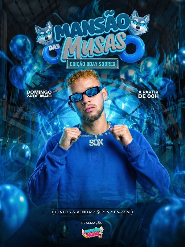 Imagem do evento BDAY DO SODREX - BY MANSÃO DAS MUSAS