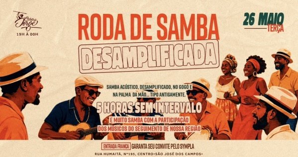 Imagem do evento Roda de Samba Desamplificada - 8ª Edição