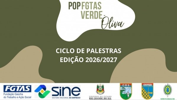 Imagem do evento PALESTRA POP FGTAS FGTAS VERDE-OLIVA