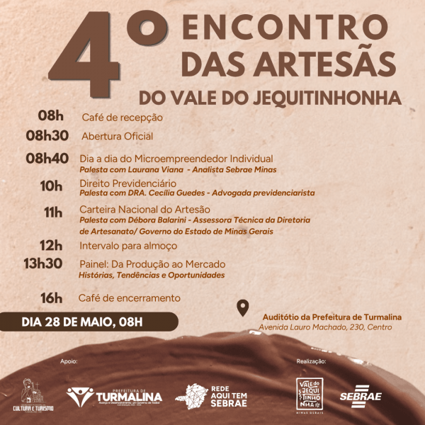 Imagem do evento 4° Encontro das Artesãs do Vale do Jequitinhonha