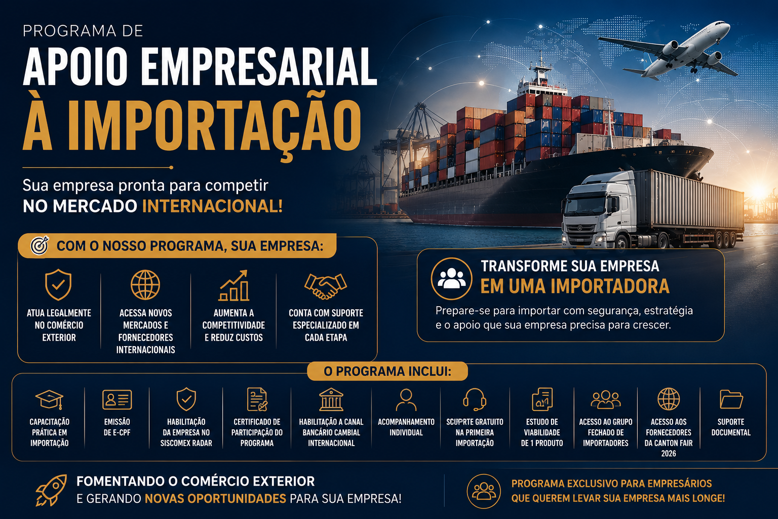 PROGRAMA DE CAPACITAÇÃO EMPRESARIAL A IMPORTAÇÃO