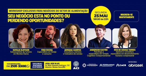 Imagem do evento Workshop Seu Negócio Está no Ponto ou Queimando Oportunidades?